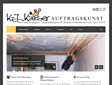 Tablet Screenshot of kaiser-auftragskunst.de